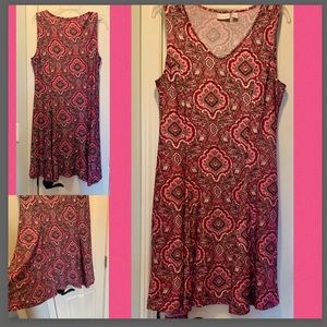 Fun & Flirty-Pink Spring Midi Dress-PL